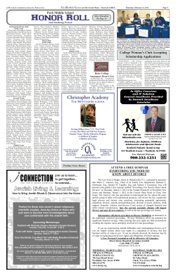 Honor Roll - The Westfield Leader