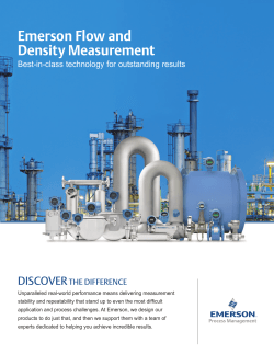 Emerson Flow and Density Measurement