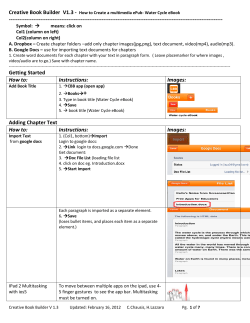 Creative Book Builder V1.3 - How to Create a multimedia