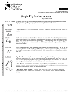 Simple Rhythm Instruments