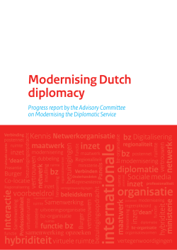 Modernising Dutch diplomacy