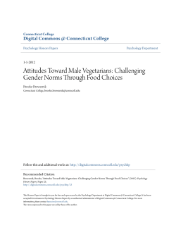 Attitudes Toward Male Vegetarians