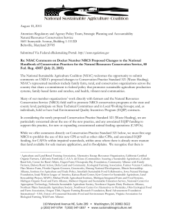 Conservation Practice Standard - National Sustainable Agriculture