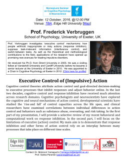 Executive control of impulsive action