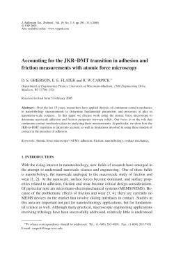 Accounting for the JKR&ndash;DMT transition in adhesion