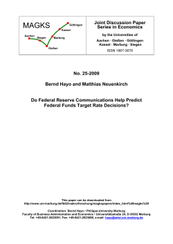 Do Federal Reserve Communications Help Predict Federal Funds