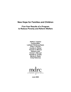New Hope for Families and Children