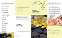 The Bridge Spa - Centegra Health Bridge Fitness Centers