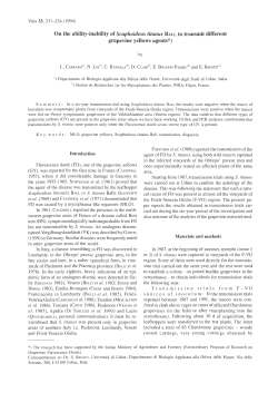On the ability-inability of Scaphoideus titanus BALL to transmit