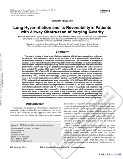 Lung Hyperinflation and Its Reversibility in