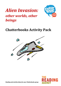alien invasion Chatterbooks activity pack