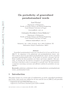 On periodicity of generalized pseudostandard words