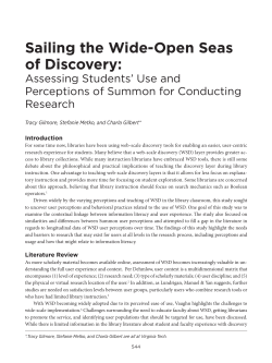 Sailing the Wide-Open Seas of Discovery