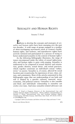 sexuality and human rights