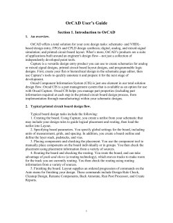 OrCAD User`s Guide