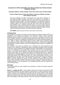 Modeling and Simulation 173 ADVANCES IN UPPER LIMB