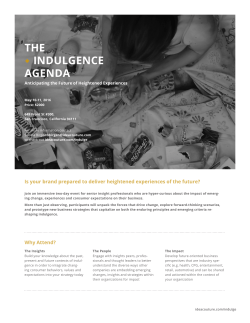 the indulgence agenda