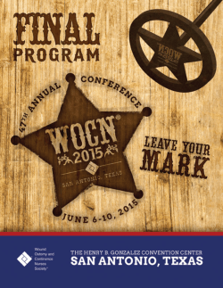 Final Program - WOCN&reg; Society`s 49th Annual Conference
