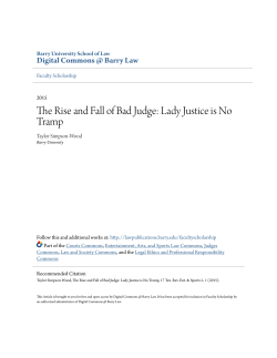 The Rise and Fall of Bad Judge: Lady Justice is No Tramp