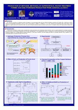 formic acid and hydrogen production from lignocellulosics