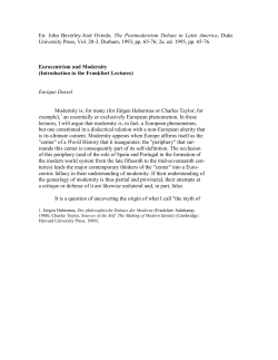 Eurocentrism and Modernity (Introduction to the