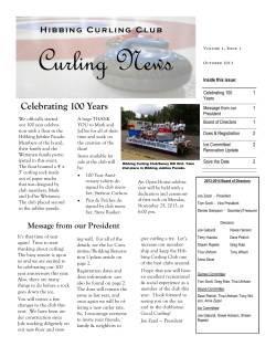 Celebrating 100 Years - Hibbing Curling Club