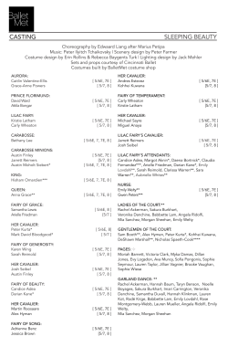 casting sleeping beauty