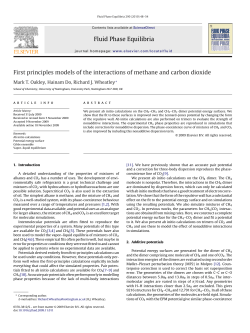 First principles models of the interactions of methane and carbon