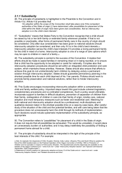 2.1.1 Subsidiarity - de Nederlandse Adoptie Stichting