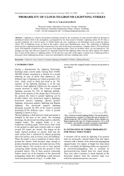probability of cloud-to-ground lightning strikes