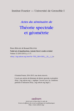 Nodal sets of eigenfunctions, Antonie Stern`s results