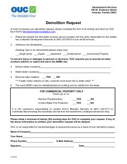 Demolition Request