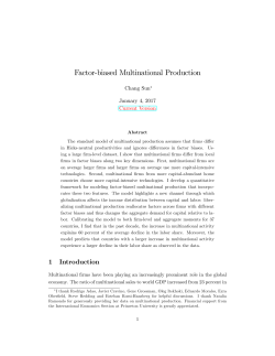 Factor-biased Multinational Production