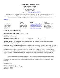 CDOG June Distance Meet Announcement