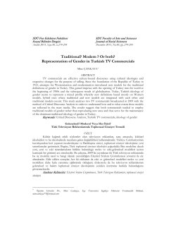 representation of gender in turkish tv commercials