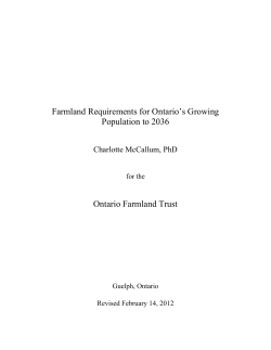the full report - Ontario Farmland Trust