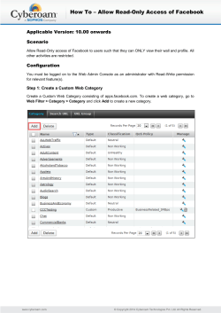 Allow Read-Only Access of Facebook