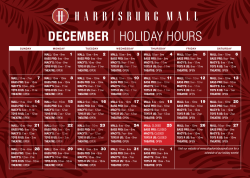 december | holiday hours