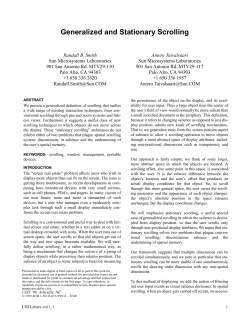 Generalized and Stationary Scrolling