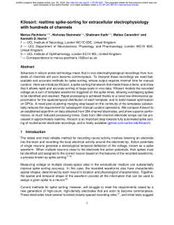 Kilosort: realtime spike-sorting for extracellular