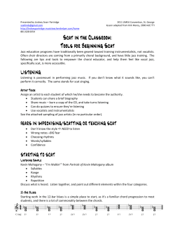 Scat in the Classroom - Lindsey Partridge Vocal Studio