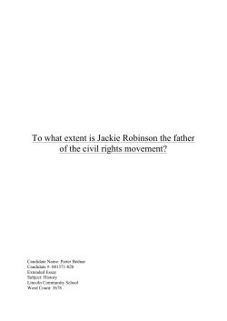 To what extent is Jackie Robinson the father of the
