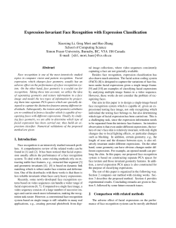 Expression-Invariant Face Recognition with Expression Classification