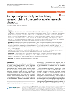 A Corpus of Potentially Contradictory Research Claims from