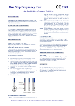 One Step HCG Urine Pregnancy Test (Strip) 019