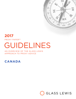 guidelines - Glass Lewis