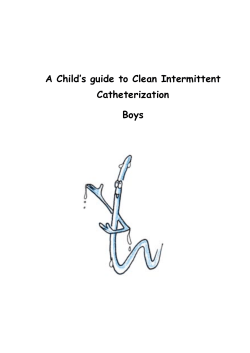 A Child`s guide to Clean Intermittent Catheterization Boys