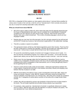 HB 2150 HB 2150 is a misguided bill that weakens our laws against