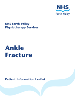 Ankle Fracture - NHS Forth Valley