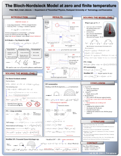 The Bloch-Nordsieck Model at zero and finite temperature